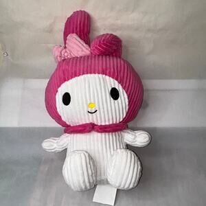 Sanrio Hello Kitty My Melody in Pink with Bow Plush 19in Corduroy Plush Girly